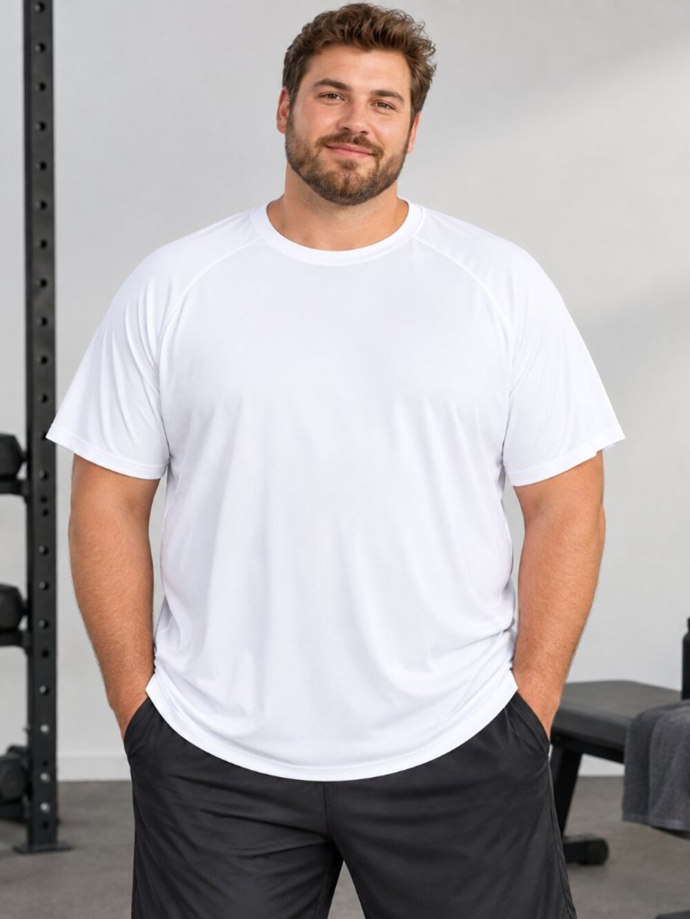 Active Zone 4X White Moisture-Wicking Athletic T-Shirt